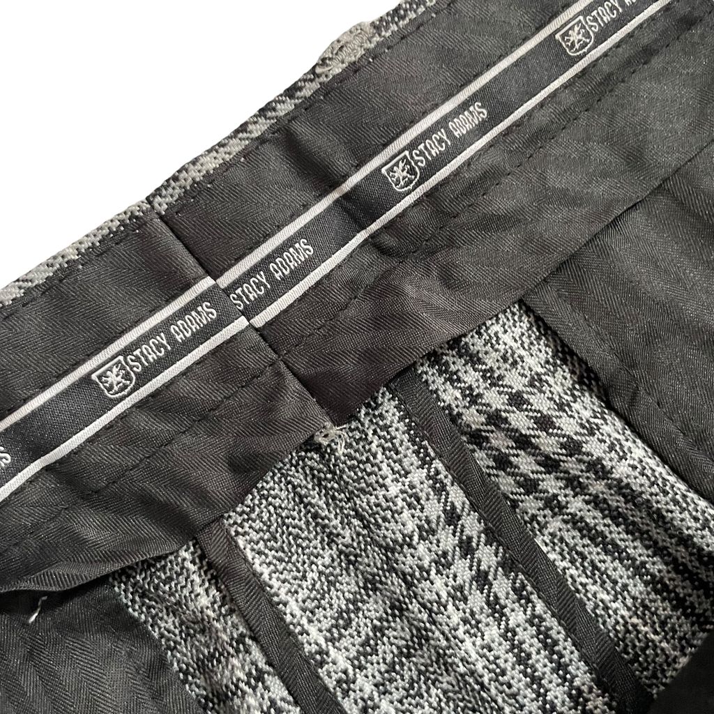 【USED】Stacy Adams Glen Check 1Tuck Rayon Pants