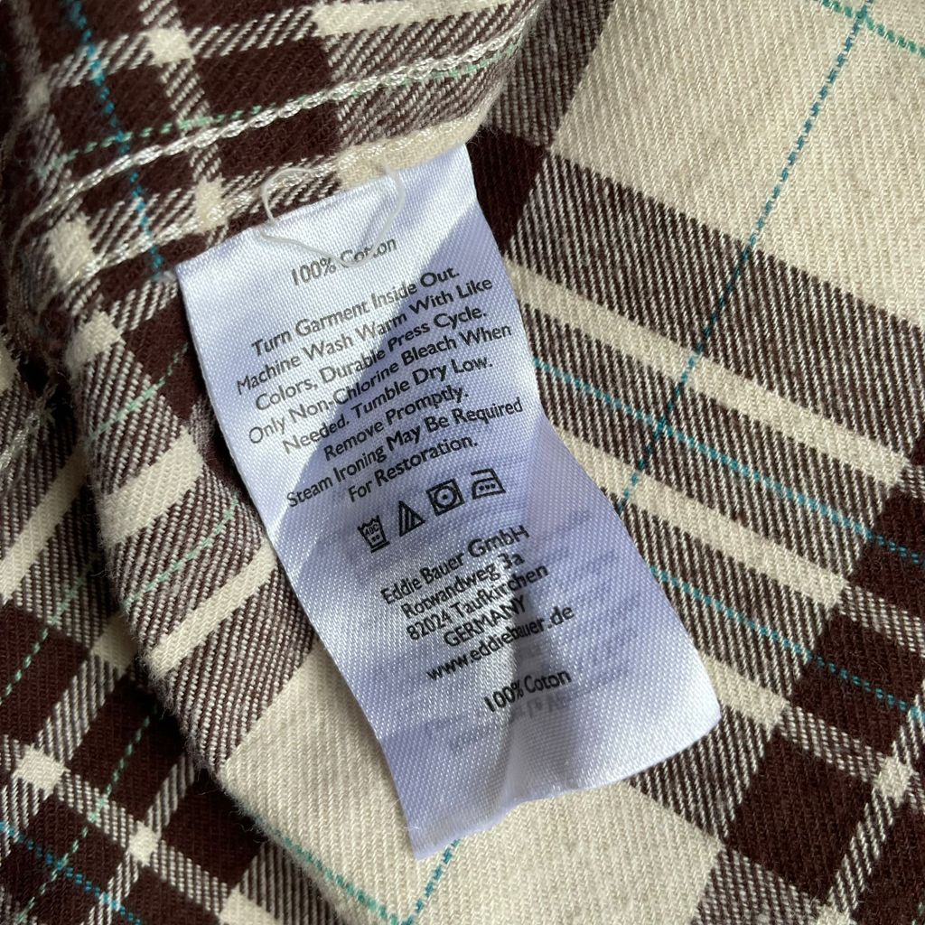 Eddie Bauer Check L/SL Cotton BD Shirt