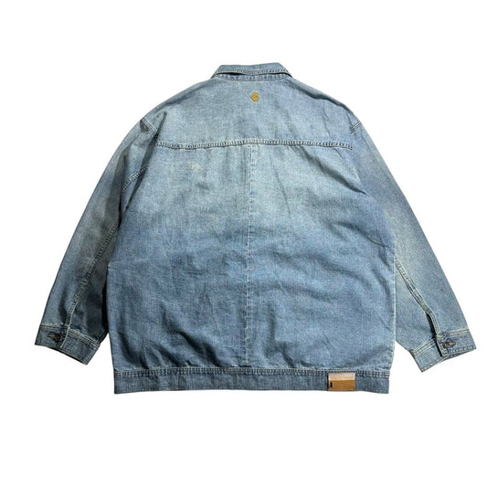 00s ROCAWEAR Denim Utility Jacket Light Blue XXL / ロカウェア デニム ユーティリティジャケット カバーオール デニムシャツ ヒップホップ B系 00年代 ヴィンテージ 古着 USED