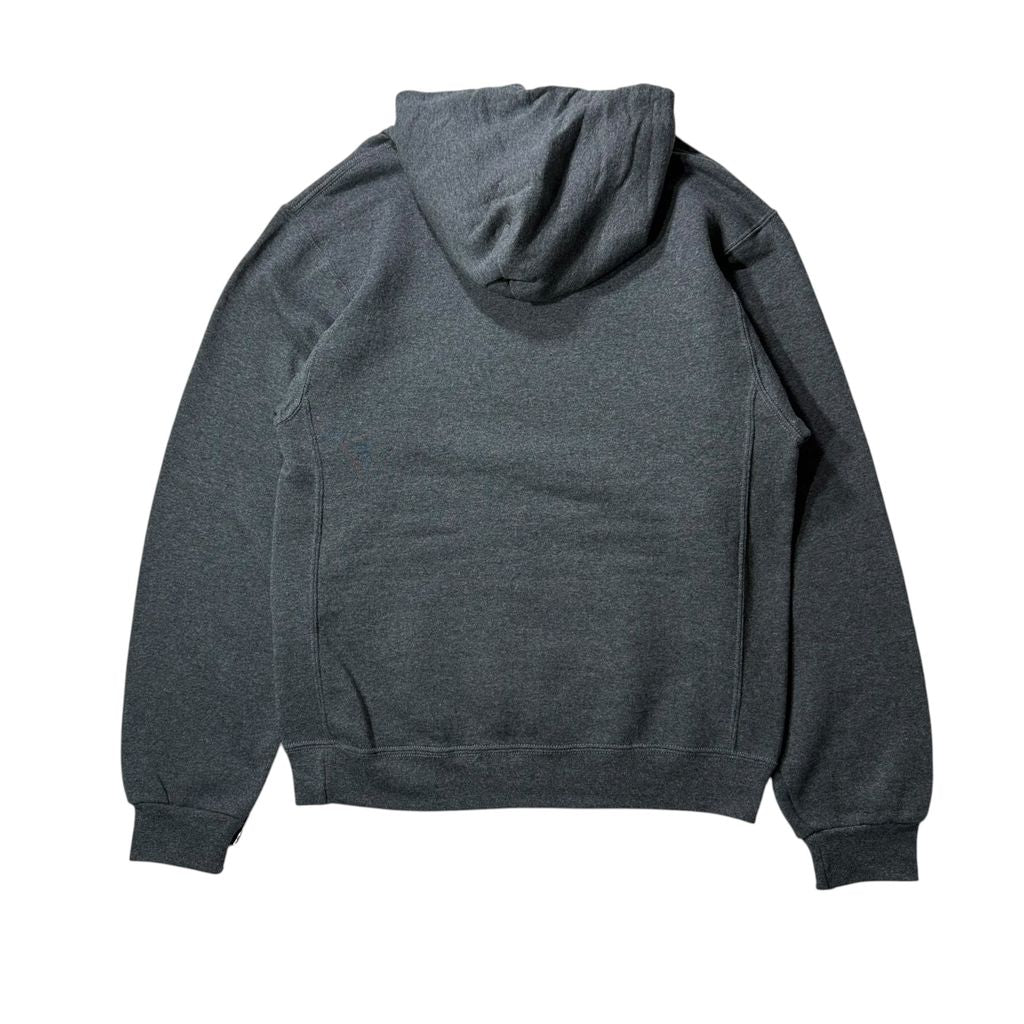 【USED】RUSSELL ATHLETIC PCL CONSTRUCTION Sweat Hoodie Grey S / ラッセルアスレチック 企業ロゴ スウェット パーカー プルオーバー チャコール グレー ホンジュラス製 デッドストック 古着