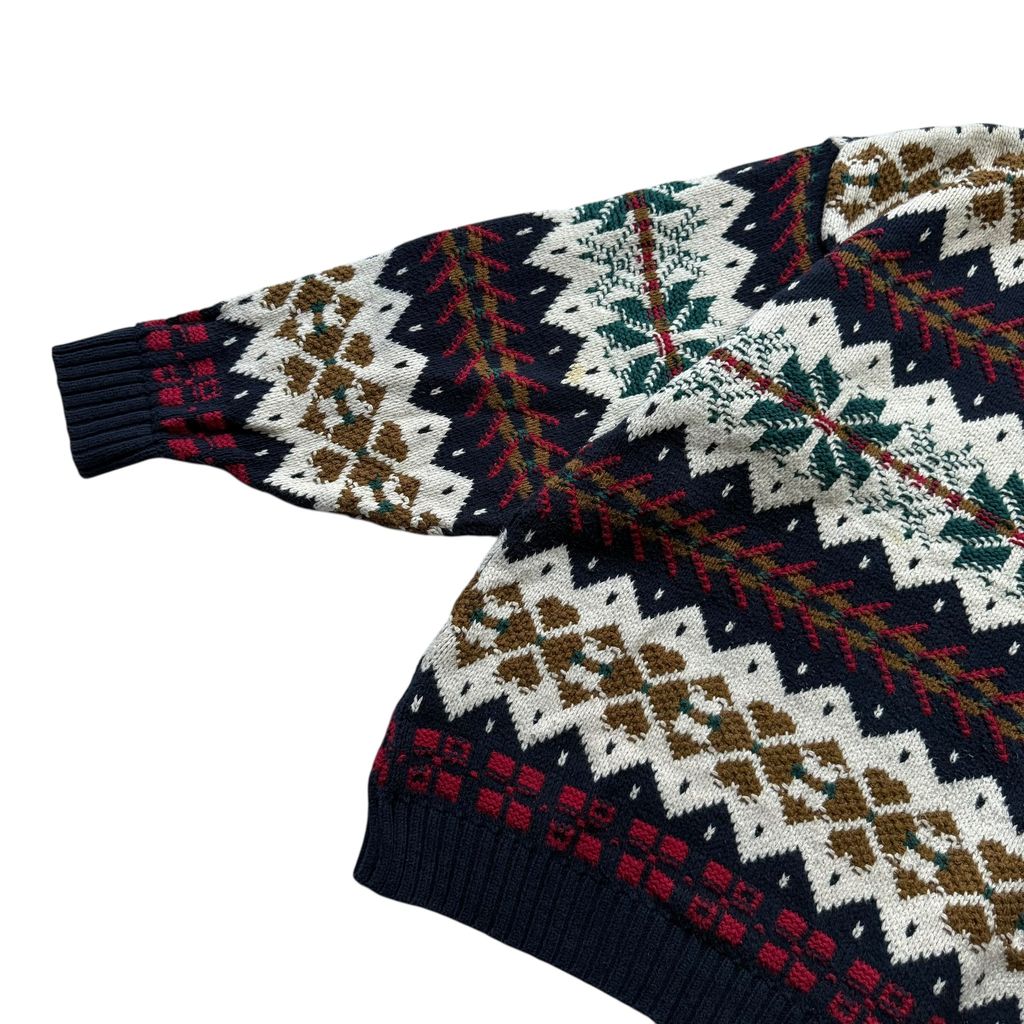 【USED】Eddie Bauer Made in USA Cotton Sweater