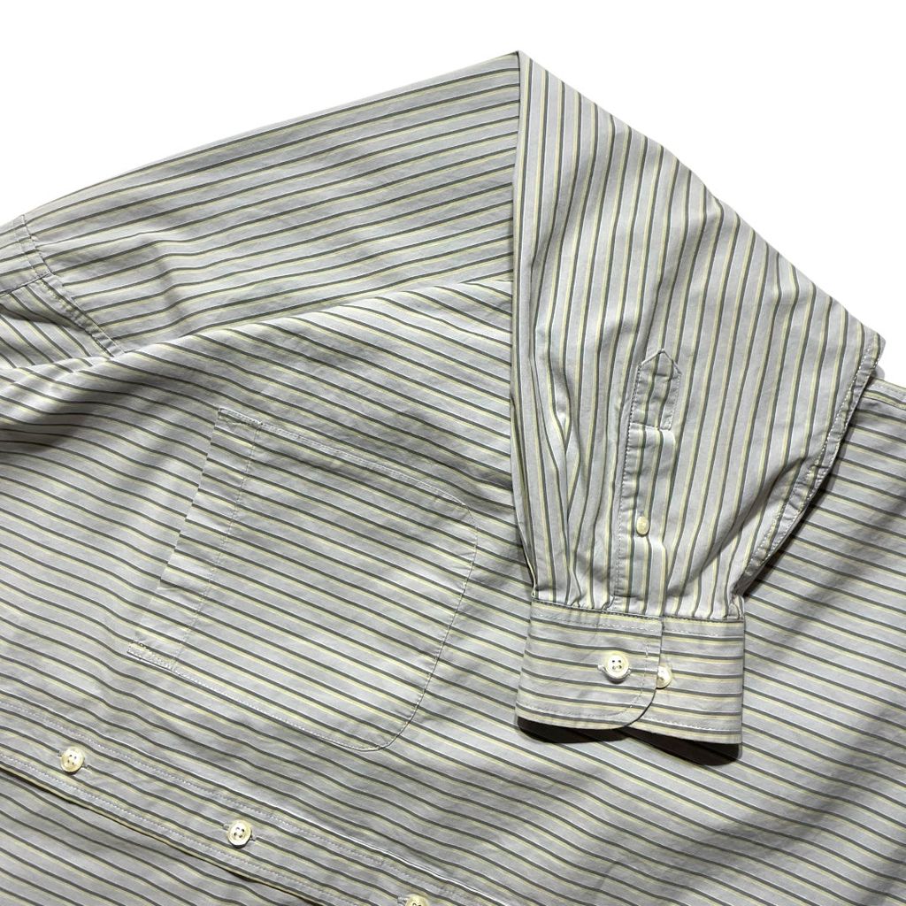 【USED】Eddie Bauer L/SL Stripe BD Shirt