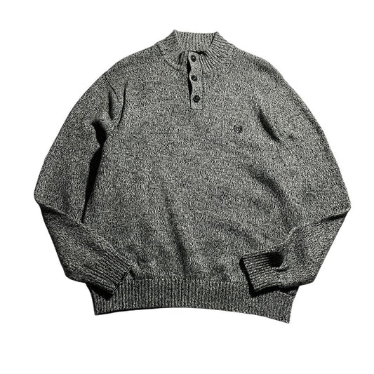 【USED】Chaps Button Up hi Neck Sweater