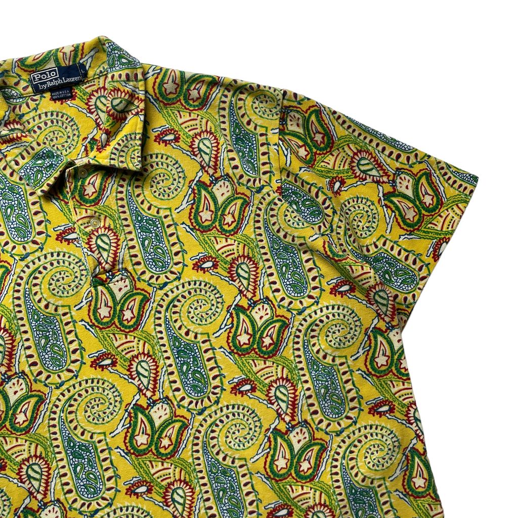 Polo by Ralph Lauren S/SL Paisley Polo Shirt/Made in USA