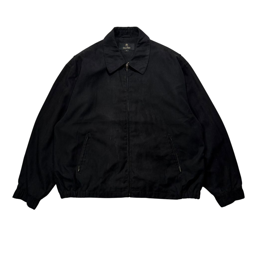 【USED】90s〜00s Gary Player Swing Top Jacket Black XL / ゲーリープレーヤー スウィングトップ ドリズラージャケット ピーチスキン ブラック 黒 多機能内ポケット 90年代 ヴィンテージ 古着