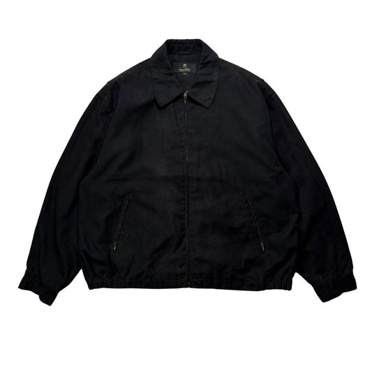 【USED】90s〜00s Gary Player Swing Top Jacket Black XL / ゲーリープレーヤー スウィングトップ ドリズラージャケット ピーチスキン ブラック 黒 多機能内ポケット 90年代 ヴィンテージ 古着