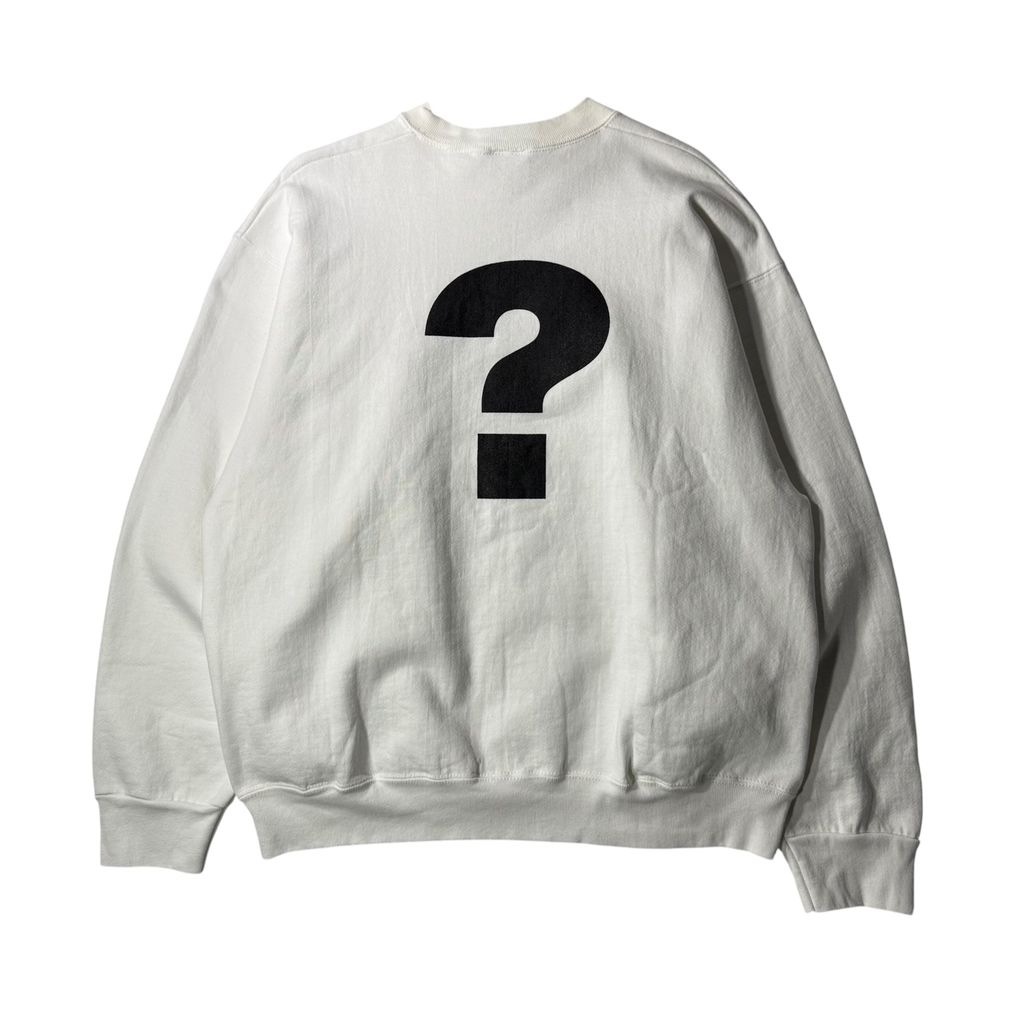 【USED】90s USA製 MOE MALONE'S HIP HOP SHOP Sweat White L / モーリスマローン ヒップホップショップ スウェット トレーナー ホワイト USA製 90年代 ヴィンテージ 古着
