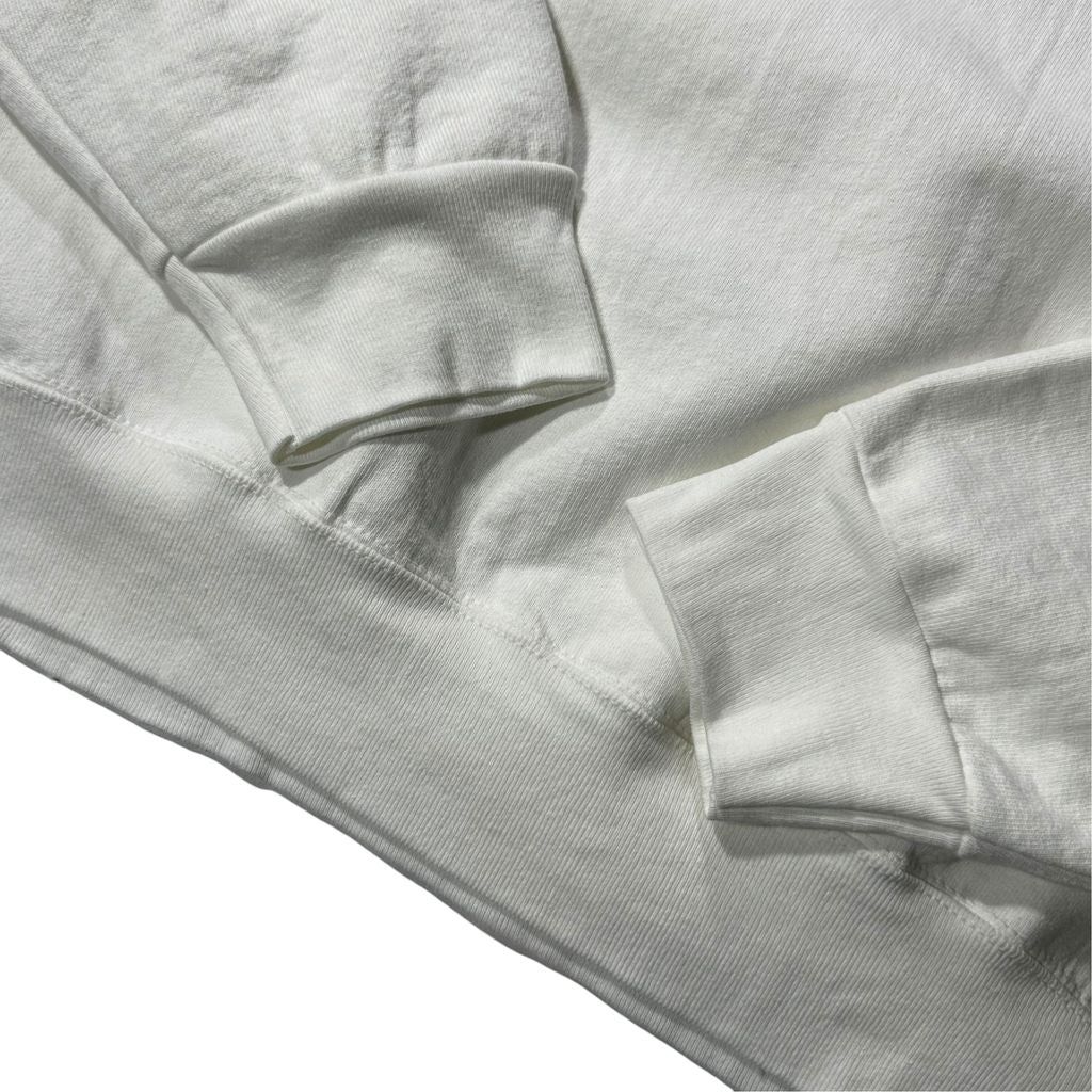 【USED】90s USA製 MOE MALONE'S HIP HOP SHOP Sweat White L / モーリスマローン ヒップホップショップ スウェット トレーナー ホワイト USA製 90年代 ヴィンテージ 古着