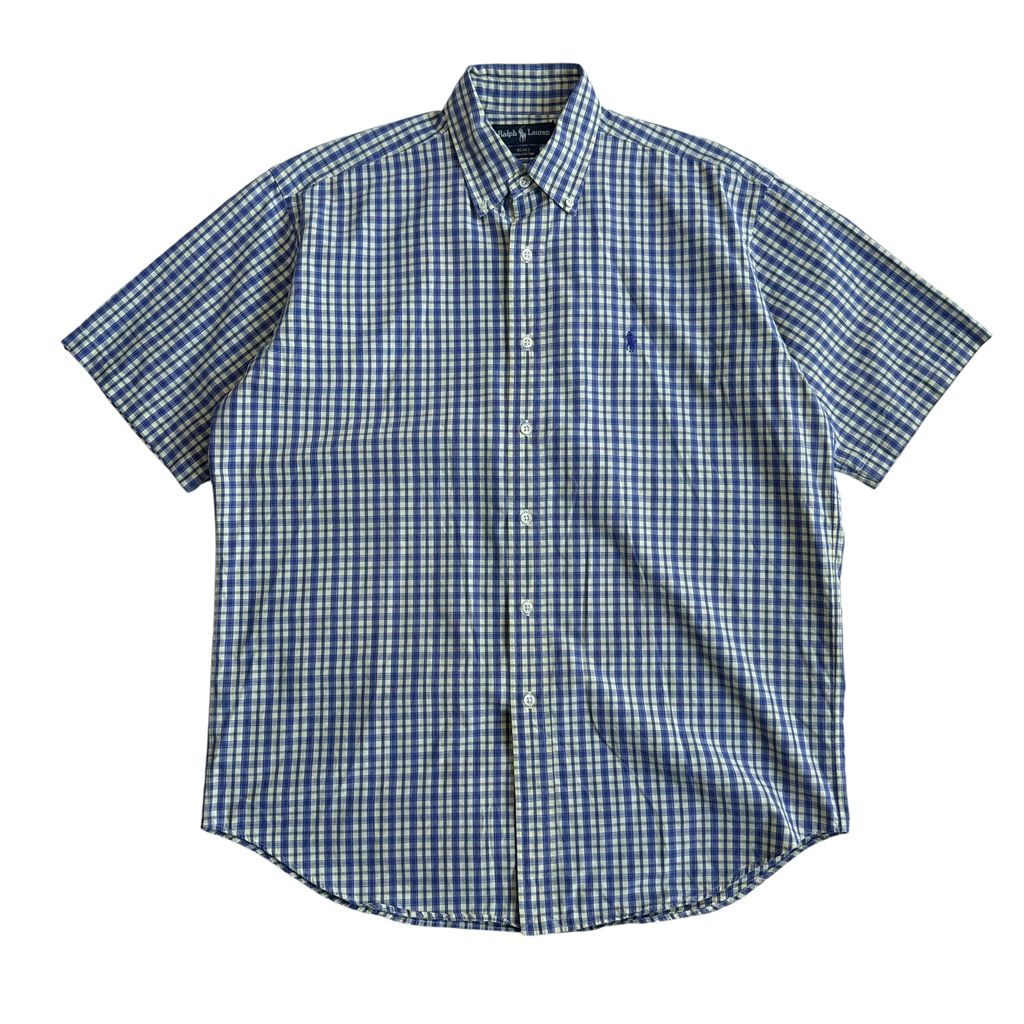 【USED】RALPH LAUREN S/SL CHECK BD SHIRT