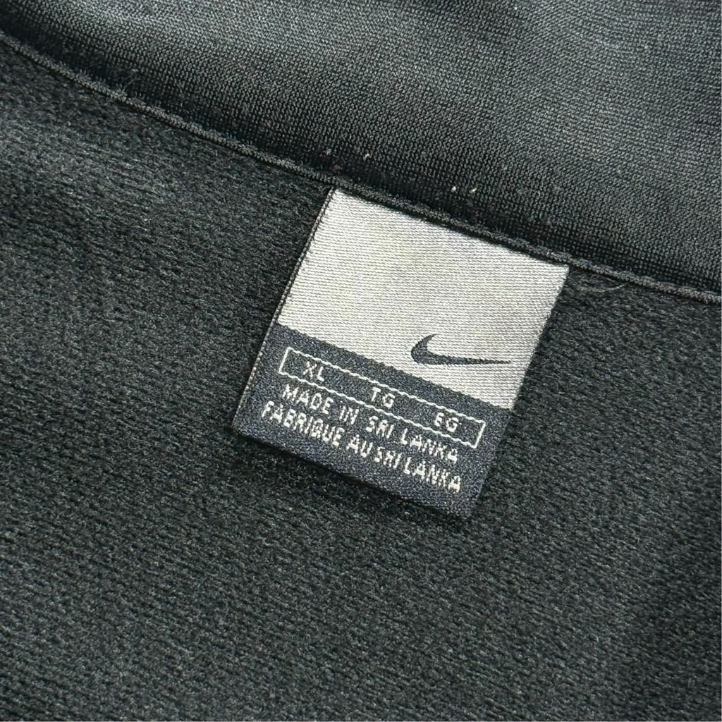 【USED】00s NIKE SUPREME COURT Track Jacket Black x Light Blue XL / ナイキ シュプリームコート トラックジャケット ジャージ 刺繍ロゴ 00年代