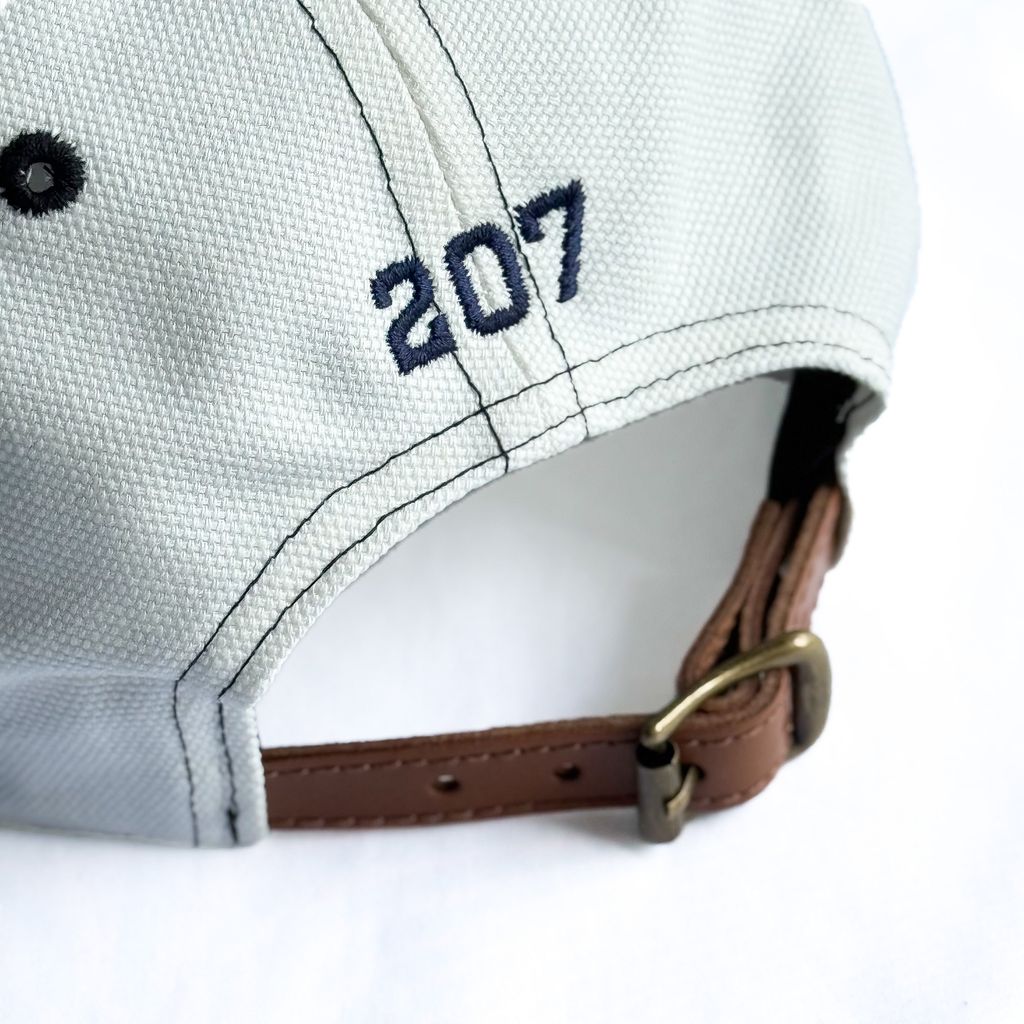 The Blueprint™︎ Leather Strap Canvas Baseball Cap