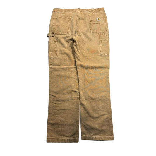 【USED】Carhartt B136 BRN Double Knee Painter Pants Carhartt Brown 38 x 34 / カーハート ダブルニー ペインターパンツ カーハートブラウン ダック地 ワーク ビンテージ