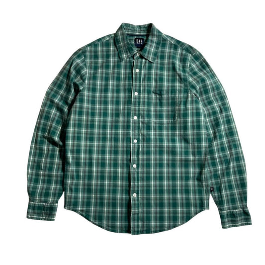 【USED】GAP L/SL Check BD Shirt