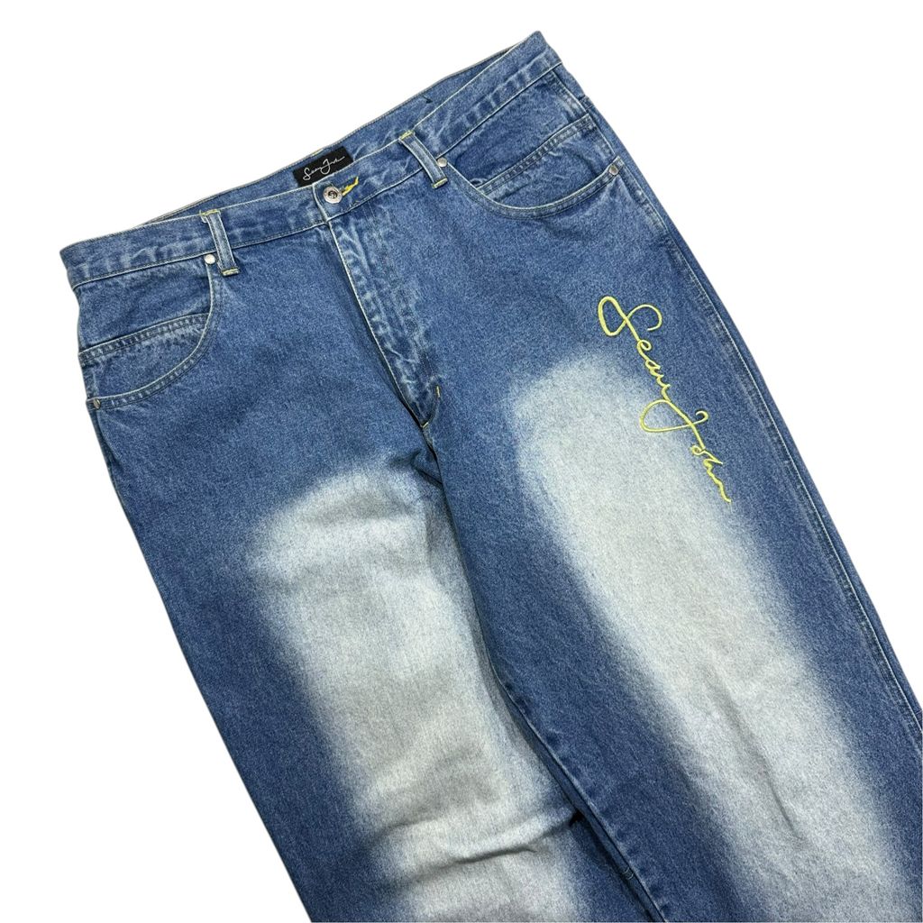 【USED】00s Sean John Gradient Wash Denim Pants Blue 38 / ショーンジョン グラデーション ウォッシュ デニム パンツ ブルー バギーパンツ HIPHOP 2000年代
