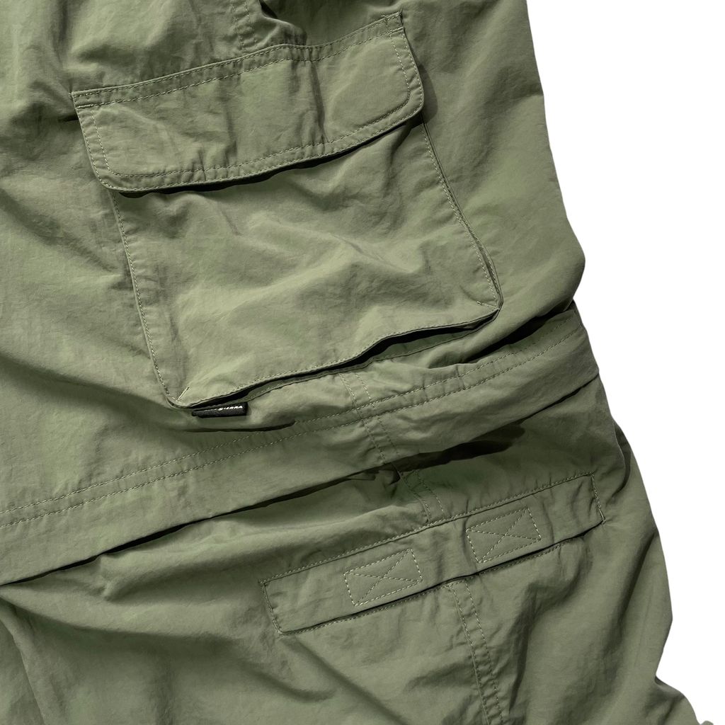 White Sierra Zip Off Nylon Cargo Pants