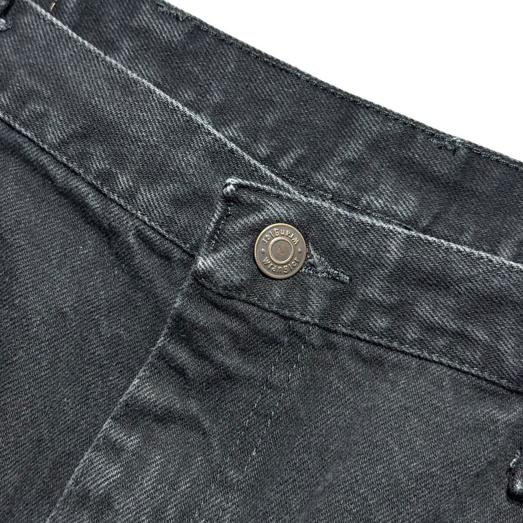 【USED】Wrangler 5 Pocket Black Denim Pants 38×32