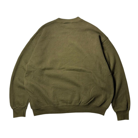 【USED】Lee HEAVYWEIGHT Plain Crewneck Sweat Olive XL 90s USA製 / リー ヘビーウェイト 無地 クルーネック スウェット オリーブ カーキ USA製 XLサイズ 古着