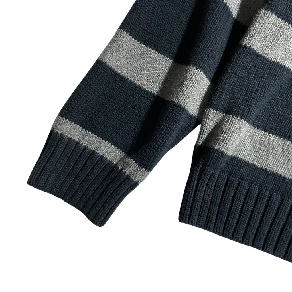 【USED】Chaps Half Zip Border Sweater