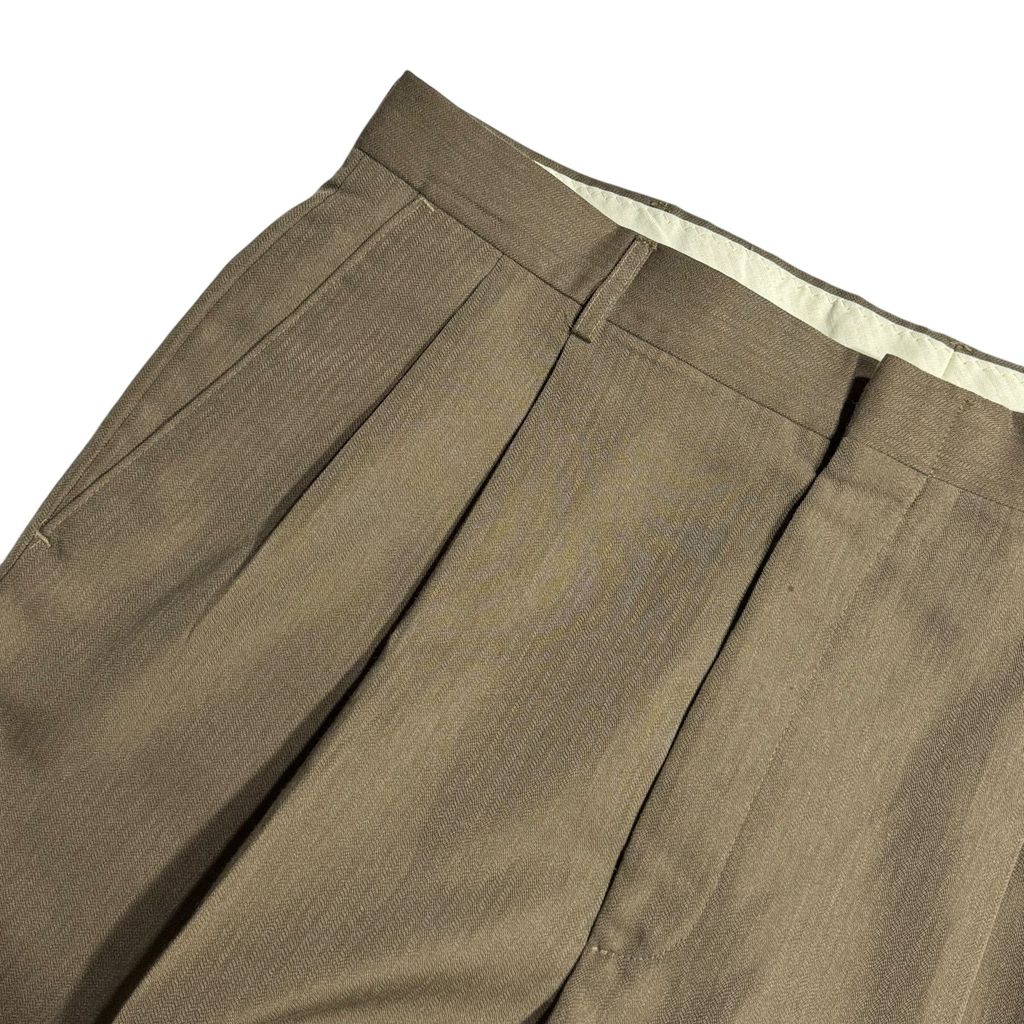 【USED】HAGGAR 2TUCK SLACKS 36×31