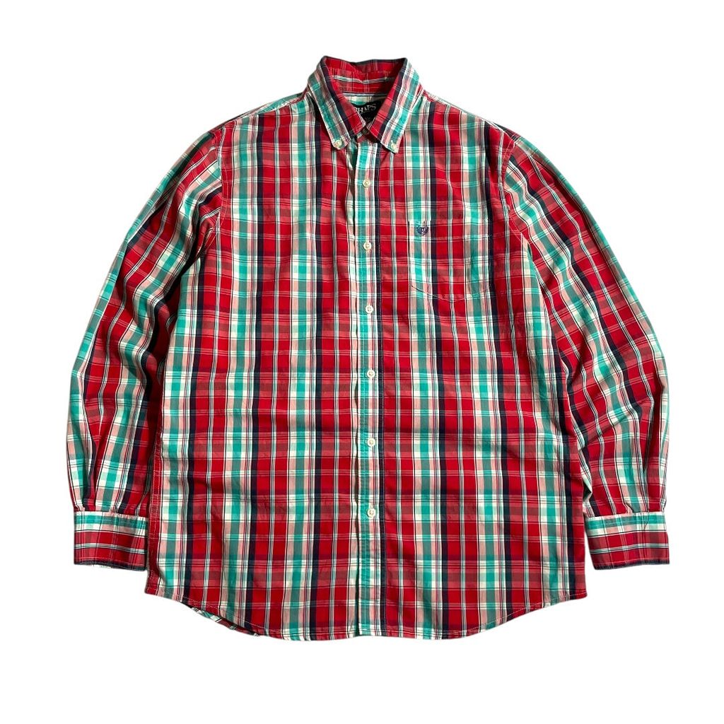 【USED】Chaps L/SL Check BD Shirt