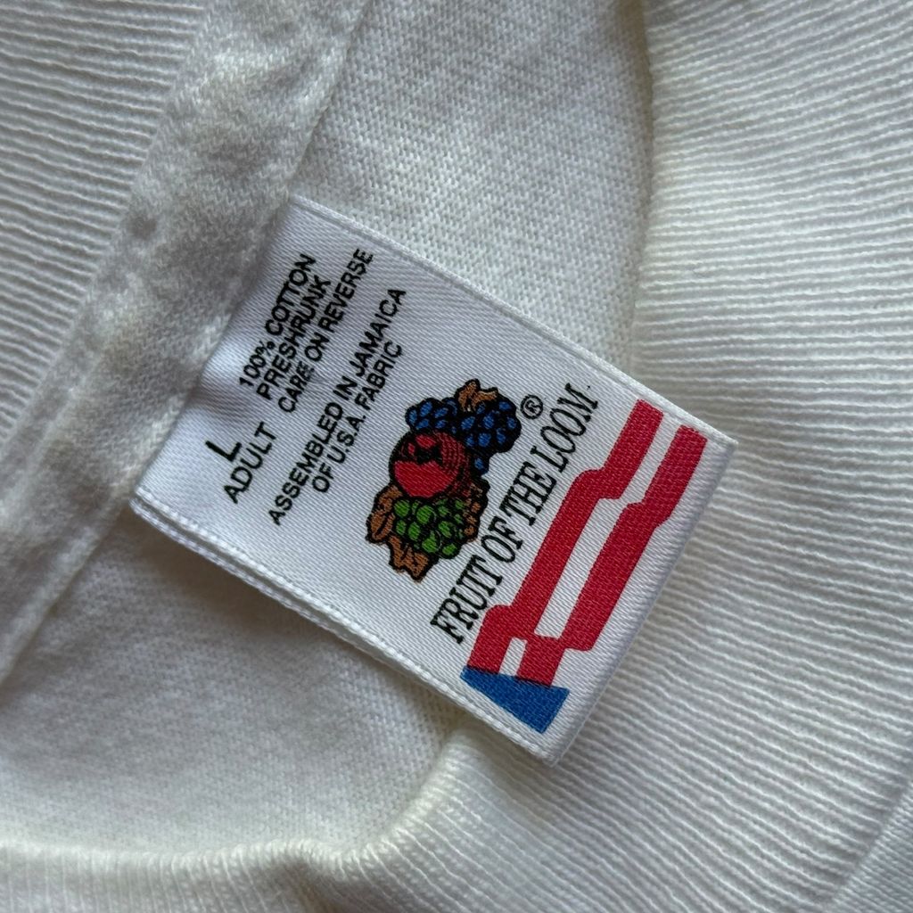 【USED】FRUIT OF THE ROOM 1996 "Basketball Hall of Fame" S/SL TEE 半袖Tシャツ Lサイズ シングルステッチ