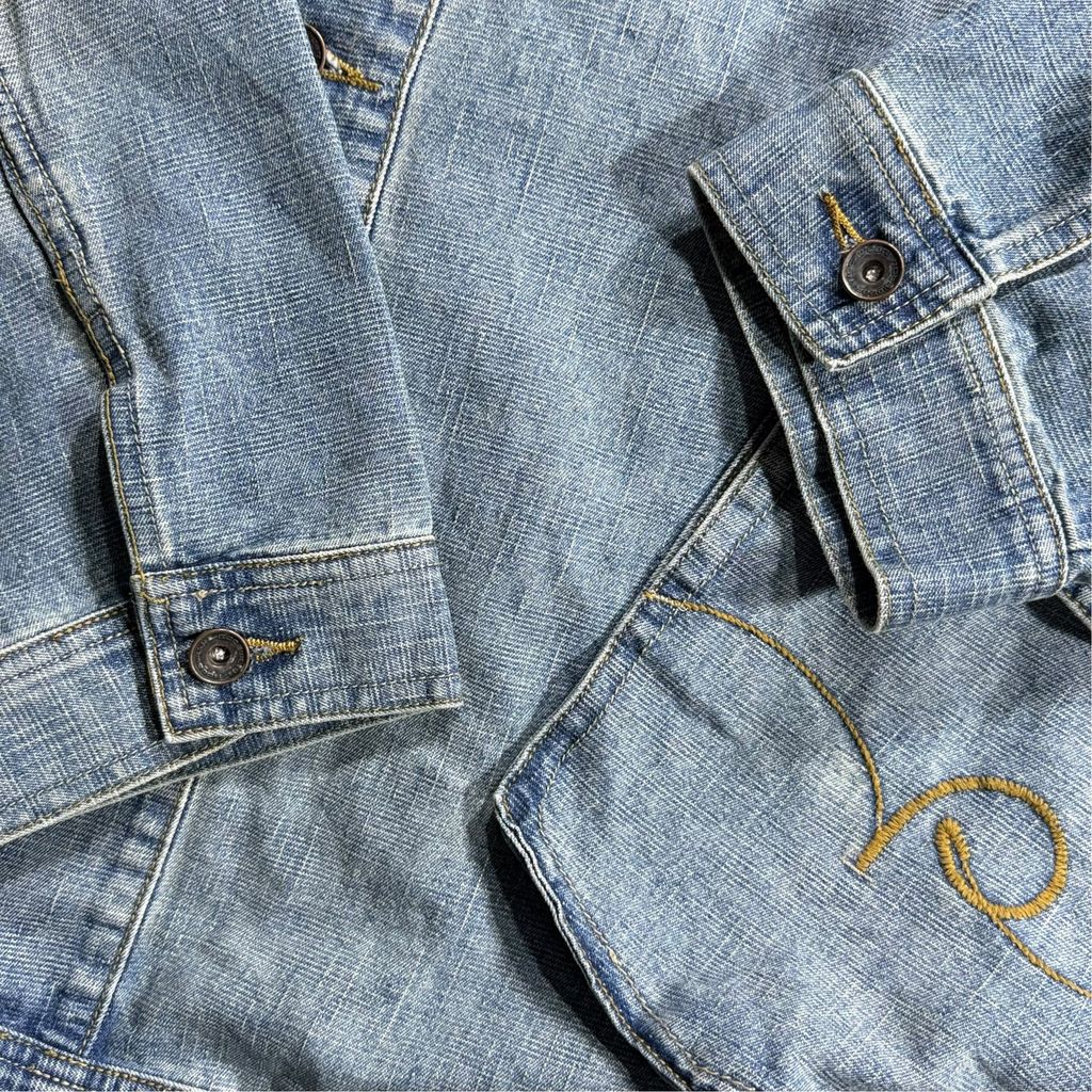 00s ROCAWEAR Denim Utility Jacket Light Blue XXL / ロカウェア デニム ユーティリティジャケット カバーオール デニムシャツ ヒップホップ B系 00年代 ヴィンテージ 古着 USED