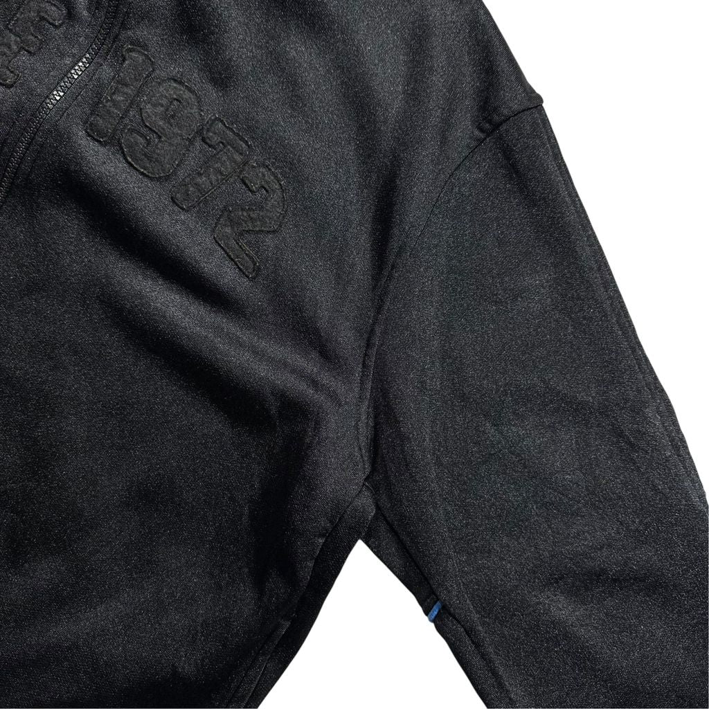 【USED】00s NIKE Track Jacket Black x Blue M / ナイキ トラックジャケット ジャージ 刺繍ワッペン 1972 黒 青 00年代