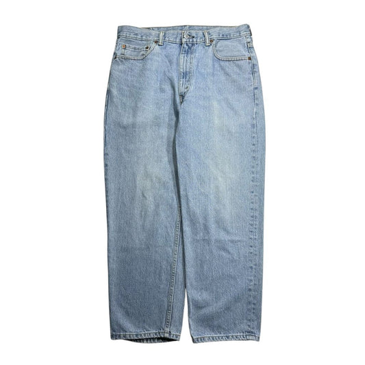 【USED】Levi's 550 Relaxed Fit Tapered Denim Pants Blue 36 x 30 / リーバイス 550 リラックスフィット テーパード デニム パンツ ブルー ウォッシュデニム 太め テーパード