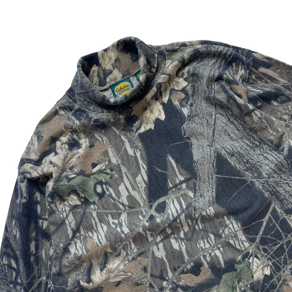 Cabela's Realtree Camo Turtle Neck L/SL Tee