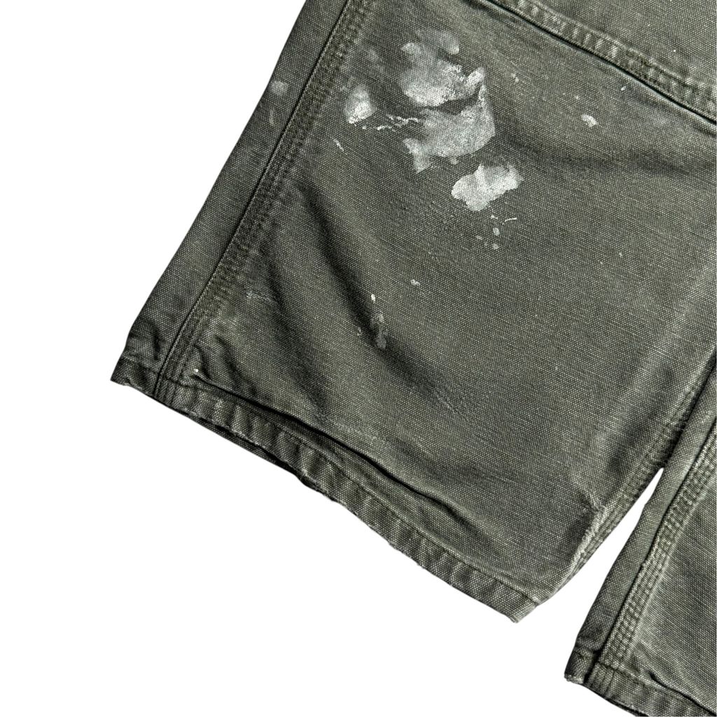 【USED】Carhartt B138 MOS Double Knee Painter Pants Moss Green 40 x 30 / カーハート ダブルニー ペインターパンツ モスグリーン ダック ペンキ汚れ ワークパンツ