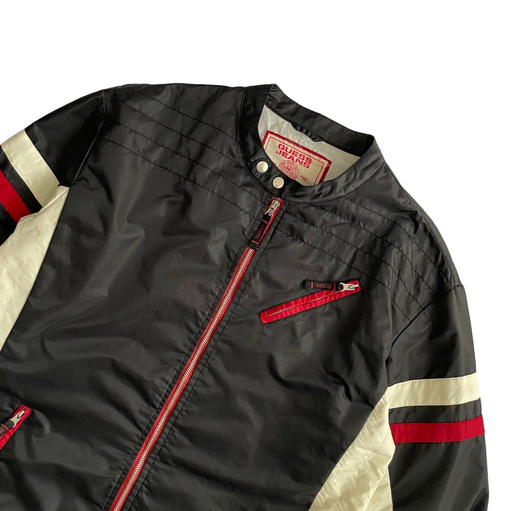 GUESS JEANS Zip Up Racing Jacket