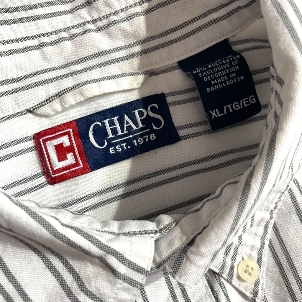 【USED】Chaps L/SL Stripe BD Shirt