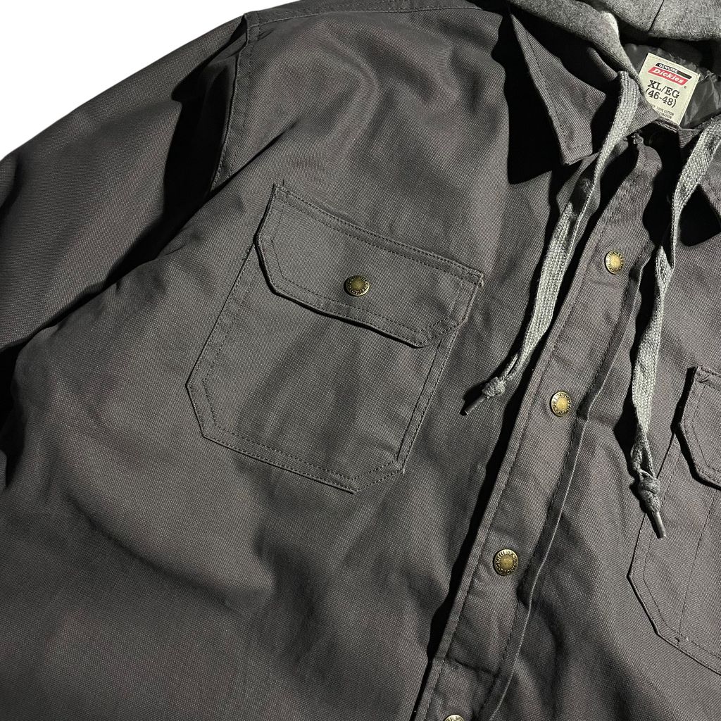 【USED】Dickies Hooded Shirt Jacket